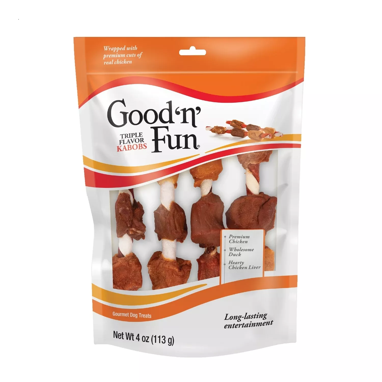 Good 'n' Fun All All Ages Treats Triple Flavor Kabobs 4 Pk