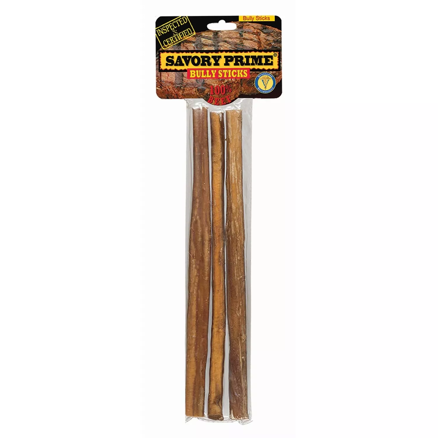 Naturals Beef Grain Free Bully Stick For Dogs 9 In. 3 Pk