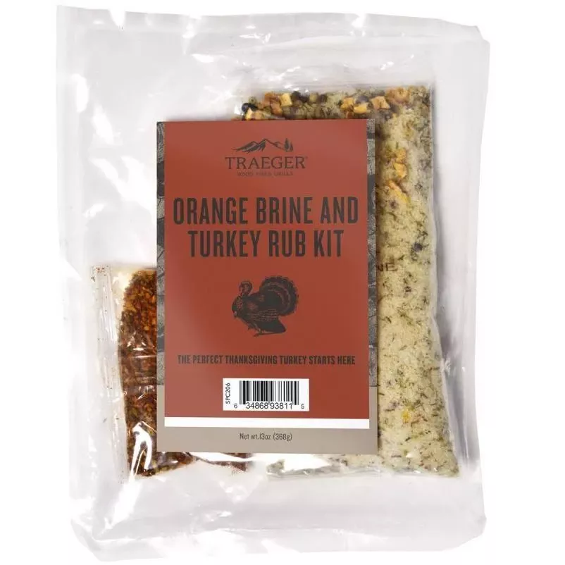 Orange Brine And Turkey Rub Kit For Flavorful Cooking