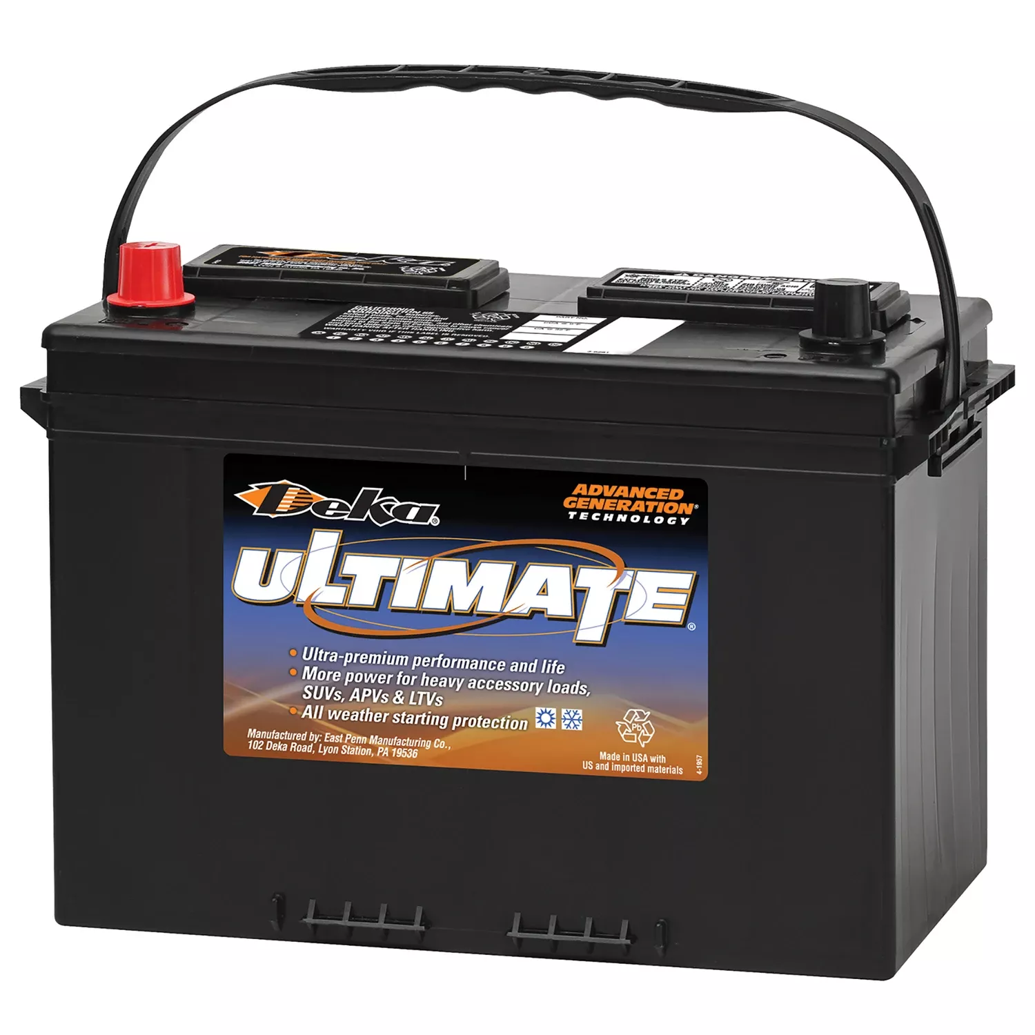 Ultimate 840 Cca 12 V Automotive Battery - Model 727mf, Group Size 27